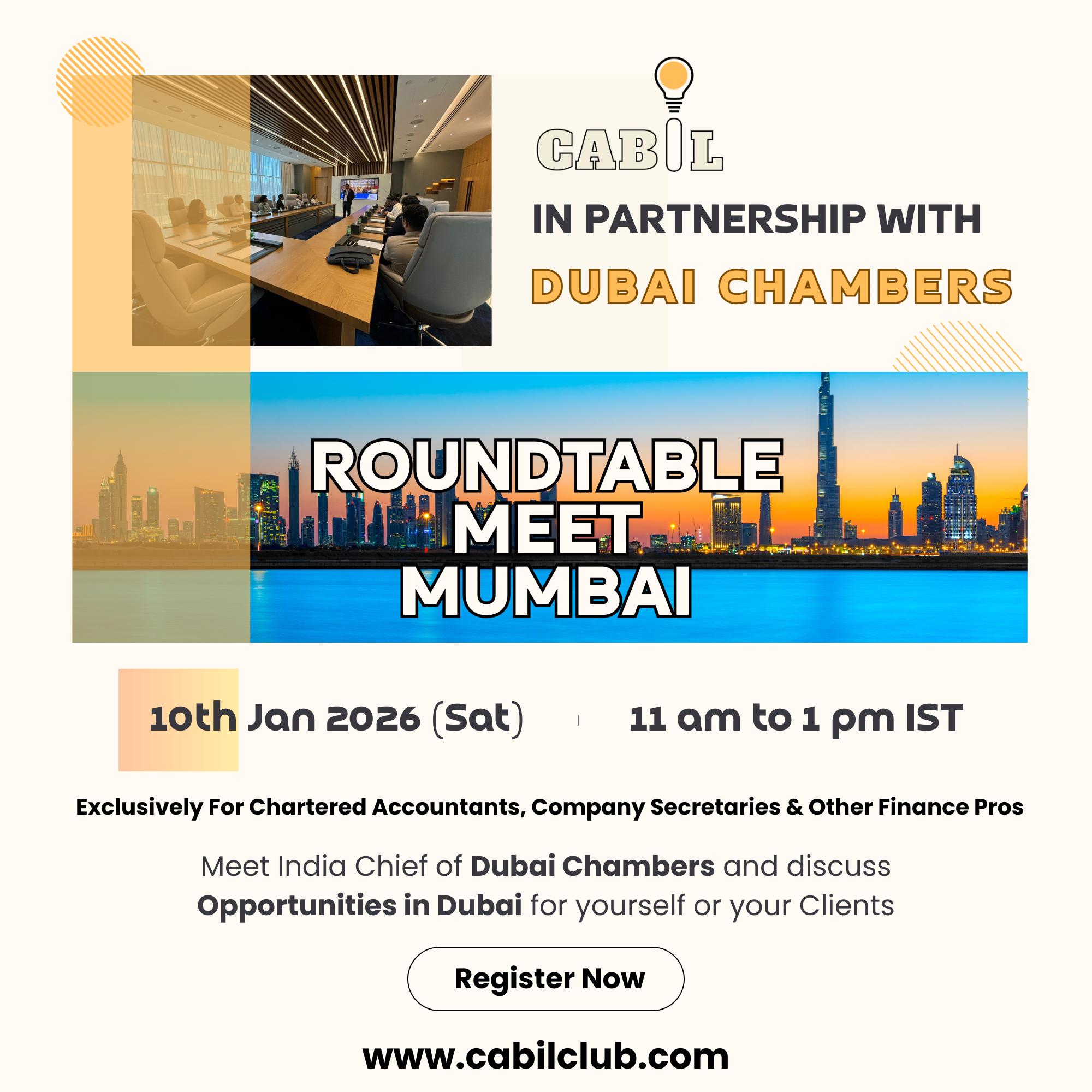 Exclusive Roundtable with the India Chief of  Dubai Chambers